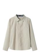 Nkmnewsa Ls Shirt Noos Tops Shirts Long-sleeved Shirts Beige Name It