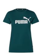 Ess Logo Tee Sport T-shirts & Tops Short-sleeved Green PUMA