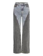 Straight Patchwork Jeans Bottoms Jeans Wide Grey ROTATE Birger Christe...