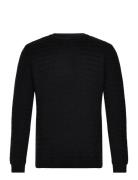 Aksel Knit Crew Neck Tops Knitwear Round Necks Black Clean Cut Copenha...