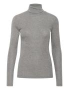 Karonia Rollneck T-Shirt Tops T-shirts & Tops Long-sleeved Grey Kaffe