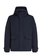 Rockie Down Hooded Jacket Villakangastakki Pitkä Takki Navy Tommy Hilf...