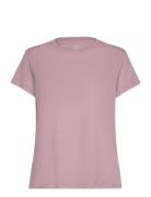 Soft Texture Tee Sport T-shirts & Tops Short-sleeved Pink Casall