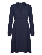 Vmmaya V-Neck Ls Dress Ga Polvipituinen Mekko Navy Vero Moda Maternity