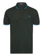 Twin Tipped Fp Shirt Tops Polos Short-sleeved Green Fred Perry