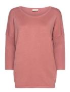 Fqj -Pu Tops Knitwear Jumpers Pink FREE/QUENT