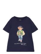 Polo Bear & Big Pony Cotton Tee Tops T-shirts Short-sleeved Navy Ralph...