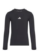 J Tf Ls Tee Tops T-shirts Long-sleeved T-shirts Black Adidas Sportswea...