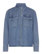 Gwynne Denim Shirt Tops Shirts Long-sleeved Blue Twist & Tango