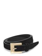 Slim Suede Belt Vyö Black GANT