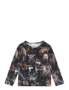 Print Shirt Tops T-shirts Long-sleeved T-shirts Multi/patterned Gugguu