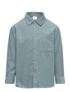 Shirt Babycord Tops Shirts Long-sleeved Shirts Green Lindex