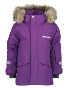 Bjärven Kids Parka 3 Parka Takki Purple Didriksons