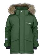 Bjärven Kids Parka 3 Parka Takki Green Didriksons