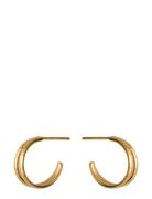 Poetry Hoops Accessories Jewellery Earrings Hoops Gold Pernille Corydo...