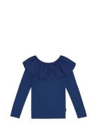 Renate Tops T-shirts Long-sleeved T-shirts Navy Molo