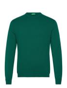 Sweater L/S Tops Knitwear Round Necks Green United Colors Of Benetton