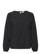 Mercer Blouse Tops Blouses Long-sleeved Black Once Untold