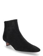 Polverelli Black Suede Shoes Boots Ankle Boots Ankle Boots With Heel B...