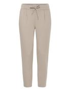 Ihkate Pa Bottoms Trousers Straight Leg Beige ICHI