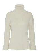 Yasmavi Ls Knit Pullover - D2D Tops Knitwear Turtleneck Cream YAS