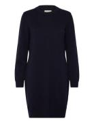 Superfine Lambswool Dress Lyhyt Mekko Navy GANT