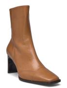 Booties Shoes Boots Ankle Boots Ankle Boots With Heel Beige Billi Bi