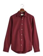 Slim Formal Twill Shirt Tops Shirts Casual Red GANT