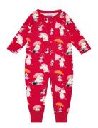 Rainy Day Pyjamas Pyjama Sie Jumpsuit Haalari Red Martinex