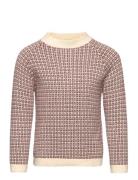 Nordic Sweater Tops Knitwear Pullovers Pink FUB