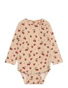 Body L/S Printed Bodies Long-sleeved Beige Petit Piao