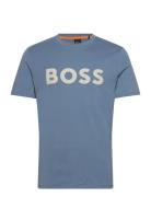 Thinking 1 Tops T-shirts Short-sleeved Blue BOSS