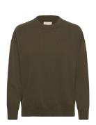 Superfine Lambswool C-Neck Tops Knitwear Jumpers Green GANT