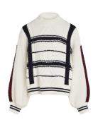 Cable Sweater Tops Knitwear Pullovers White Tommy Hilfiger