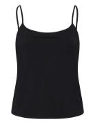 Cotton Shirt With Stud Detail Tops T-shirts & Tops Sleeveless Black Ma...