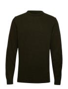 Barbour Essential Patch Crew Tops Knitwear Round Necks Green Barbour