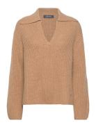 Mmiva Knit Tops Knitwear Jumpers Beige MOS MOSH