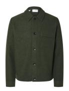 Slhnealy Ls Knit Shirt Jacket Noos Villakangastakki Green Selected Hom...