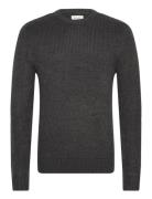 Pullover Tops Knitwear Round Necks Black Blend