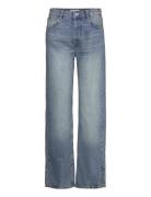 Medium-Rise Straight Jeans With Slits Bottoms Jeans Straight-regular B...