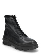 Bas Ankle Boot Nyörisaappaat Black Steve Madden