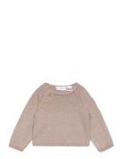 Buttons Detail Knit Sweater Tops Knitwear Pullovers Beige Mango