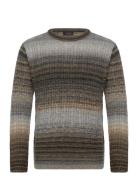 Indanzo Tops Knitwear Round Necks Beige INDICODE