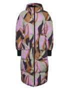 Yassimilly Padded Coat S. Topattu Pitkä Takki Pink YAS