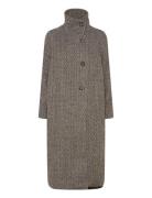 Fawnsz Long Coat Outerwear Villakangastakki Pitkä Takki Grey Saint Tro...