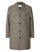 Slharchive Car Coat Noos Ohut Pitkä Takki Grey Selected Homme