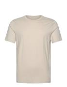 Hco. Guys Knits Tops T-shirts Short-sleeved Cream Hollister