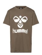 Hmltres T-Shirt S/S Sport T-shirts Short-sleeved Khaki Green Hummel