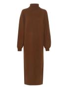 Manzigz Ls Dress Polvipituinen Mekko Brown Gestuz