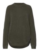 Mschlessine Hope Pullover Tops Knitwear Jumpers Khaki Green MSCH Copen...